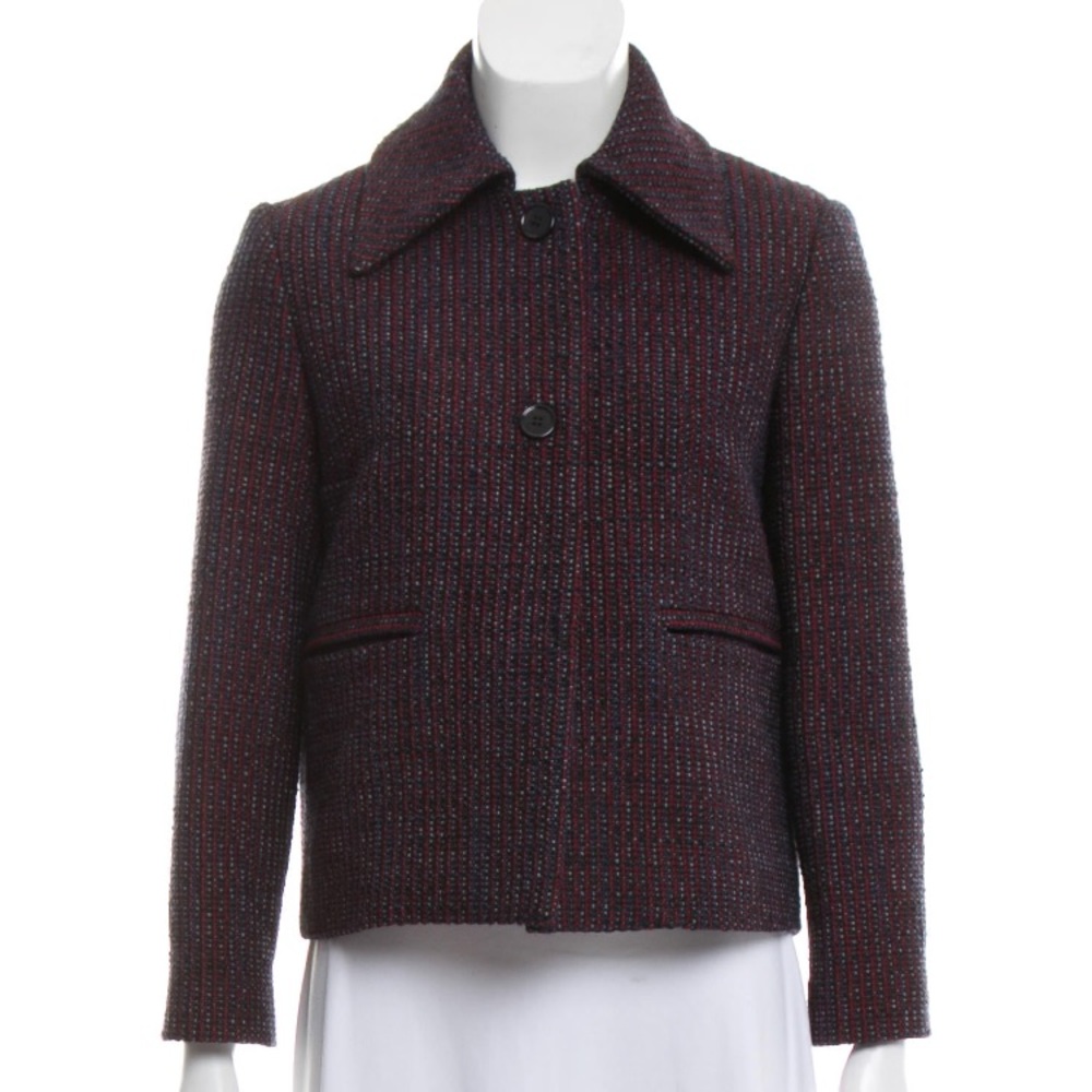 Carven Structured Tweed Coat